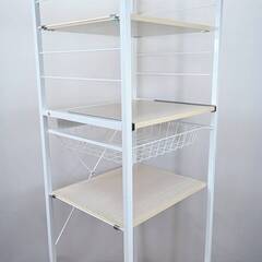 スチールキッチンラック 棚3段 サイズ：幅52cm×奥行45cm×高さ170cmの画像