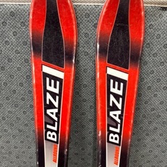 【お取引中
】スキー板、ストックセット（ジュニア用）の画像