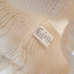 【新品】 ねこ耳ニット帽ホワイト ニットキャップ ホワイト スノーボード キッズ 52㎝ 帽子の画像