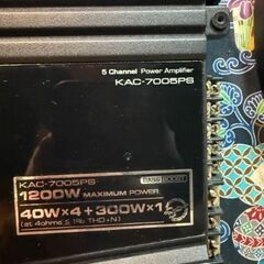 KENWOOD ウーハー&アンプ ボックスの画像
