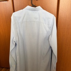 新品ZARA 長袖シャツ　ブルーMサイズの画像