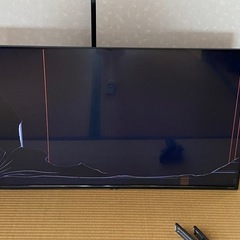 【液晶破損あり】テレビ　東芝　43C350X 43インチ　の画像