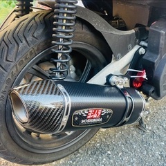 ②【ハイスペックオイル付】★美品◎低走行◎★【モチュール300V＆ホンダ純正プレミアムオイル サービス❗️】PCX125 jf81 ヨシムラ サイクロン R-77S カーボンエンド EXPORT の画像