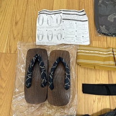 甚兵衛セット　メンズ浴衣　綿100%の画像