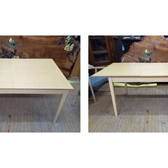 a３　美品　ニトリ製　拡張式　ダイニング５点セットの画像