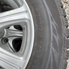 145/80R13 スタッドレス　BS タイヤホイールの画像