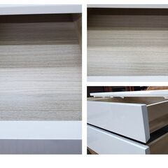 a1　美品　引き出し付き　３連ダストボックスの画像