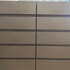 ２点セット　ニトリ　ワイドチェスト　ダークブラウン　の画像
