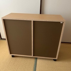 無印良品　パルプボードボックスキャスター付の画像