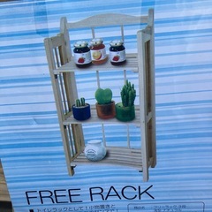 11114😺　フリーラック　木製　棚の画像