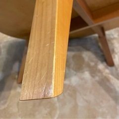 ウニコ unico ラウンドテーブルローテーブルチェリー材ちゃぶ台の画像