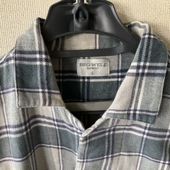 美品　冬用 長袖 メンズパジャマL  上下セット　 ネル生地暖か　前開きの画像