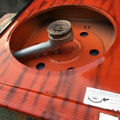 【昭和/平成レトロ】89.01-000190 リンナイ 一口 ガスコンロ 大阪ガス 都市ガス テーブル 赤/黒 調理器具 現状お渡しの画像