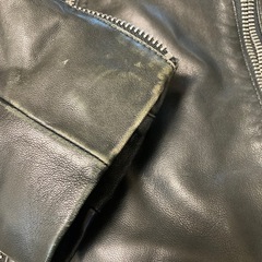 G-STAR RAW メンズ　レザージャケット　黒の画像