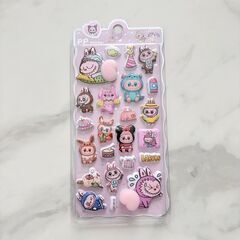 LABUBU おしりシール キャラクター 3D ぷくぷく キッズの画像