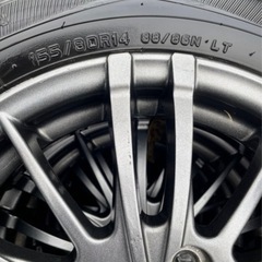 スタッドレスタイヤ、  ダンロップ、ウィンターマックス  155/80R14 ✨の画像