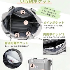 ②⭐️早い者勝ち❗️新品⭐️ 5WAY折りたたみ旅行バッグ ボストンバッグ大容量 防水の画像