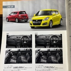 SWIFT sport    RS カタログの画像