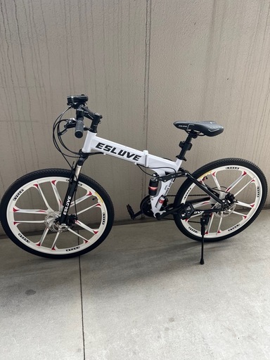 ESLUVE マウンテンバイク 26インチ 21段変速 折りたたみ自転車 Amazon