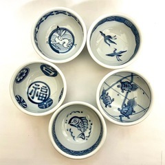 【新品未使用】【箱あり】小鉢5個／回転お盆付きの画像