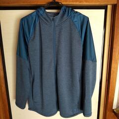 アンダーアーマー　フルジップ フード付き パーカー ブルーの画像