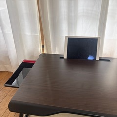 折りたたみ式座卓 テーブル 引き出し付き  の画像
