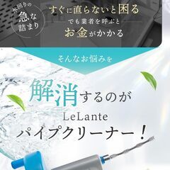 【anan掲載モデル】 LeLante パイプクリーナー ワイヤー 排水管 掃除 排水溝 つまり ワイヤーブラシ (5m)の画像