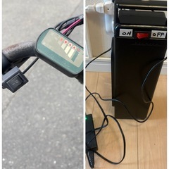 引き取り限定　シティタイプ電動アシスト自転車 ブラウンの画像