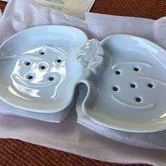 未使用品【非売品？】香蘭社 VERNAL EXCELLENT SOAP DISH ヴァーナル ソープディッシュ 石鹸 胡蝶蘭 有田磁器の画像