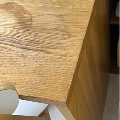 無印良品　木製コの字テーブル　IKEA イス2脚　　　の画像