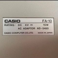 CASIO PERSONAL COMPUTER FA-10 カシオ パーソナルコンピューターの画像