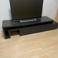 ニトリＮシールドソファー他ブラック家具セットの画像