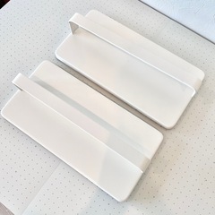 【無料】山崎実業 スリッパラック ホワイト 2個セット（吸盤なし）の画像