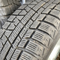 ｜使用4ヶ月｜ 155/65R13 ヨコハマ スタッドレス＆ホイール4本セット｜溝しっかり｜小金井市 手渡し の画像