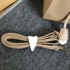 （訳あり）ハンドバッグ　ベージュの画像