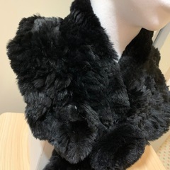 美品✨ラビットファー🌹マフラー　フリルの画像