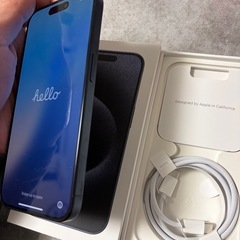 iPhone15 pro 256gb ブルーチタニウム SIMフリーの画像