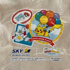 【無料】スカイマーク　ピカチュウ　トートバッグの画像
