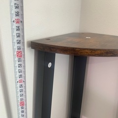 【コーナーラック／木製×スチール】引き取り限定の画像