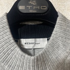 MEDOC】新品ニットワンピース バルーンスリーブ ライトグレーヤマダヤの画像