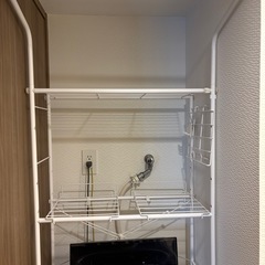 Haier ハイアール JW-C45D 4.5kg　縦型洗濯機　&　ニトリ　洗濯機ラック　の画像