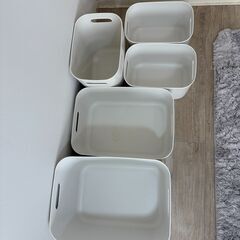 【無料】 無印良品　やわらかポリエチレンケースセットの画像