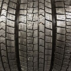 DUNLOP WINTER MAXX WM02 165/65R15 15インチ スタッドレス 4本 22年製 バリ溝 タフト ソリオ デリカD:2等　(STN081) の画像