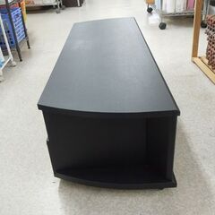 TIMEZ テレビ台 幅120cm ガラス扉 キャスター付き テレビラック TV-BS120L TVボード ブラック ハヤミ工産 ☆ 札幌市 北区 屯田 の画像