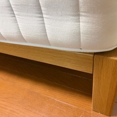 無印良品 オーク材セミシングルベッドの画像