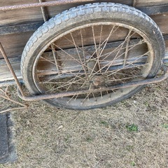リヤカー　スタンド付きの画像