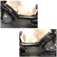 1年保証 ヤマハ　パスキッス　20インチ　子供乗せ　茶色　電動アシスト自転車　g103の画像