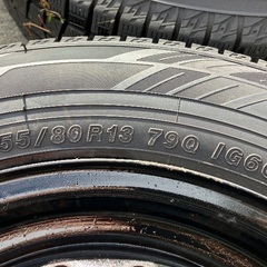 スタッドレスタイヤ　鉄ホイール付きの画像