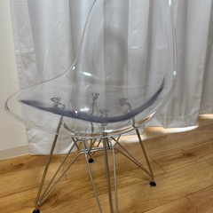 クリアチェア　ダイニングチェアの画像
