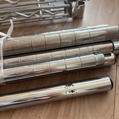 【お譲り先決定】②ルミナス　スチールラック　ワードローブ　キャスター付き　の画像